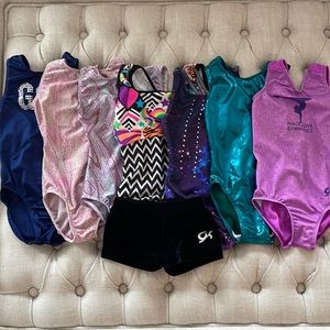 Gymnastics bundle- leotards & shorts
